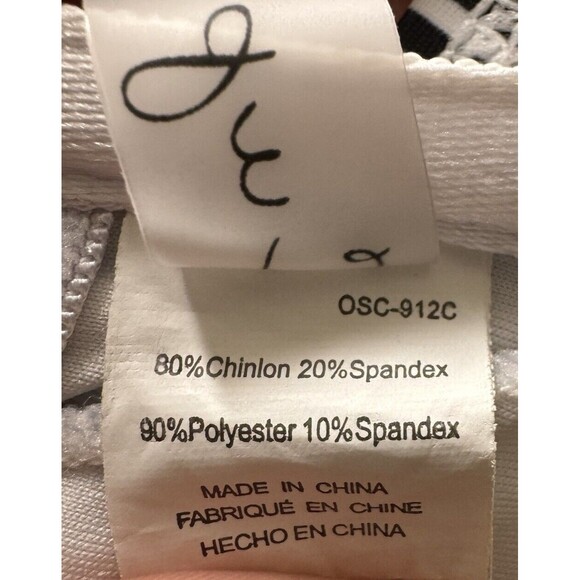 Cupshe One Piece Swimsuit Small Black White Stripe Lace V-Neck Tie Back Cutout - Picture 9 of 9